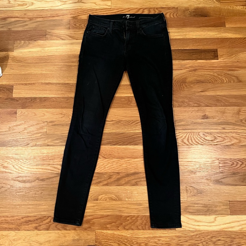 7 for all mankind black jeans
